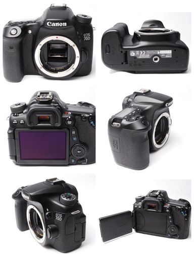 美品 Canon EOS 70D☆高速連写☆スマホに転送可！☆動作撮影可 Canon EOS 70D Wレンズセット☆Wi-Fi付き♪楽ちんスマホ転送