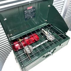 店頭引き渡し 中古 Coleman POW HOUSE キャンプストーブ 416H 動作未確認 キャンプ アウトドアの画像