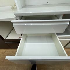 ★リユースのサカイ幸手店★ジモティ割あり★  食器棚 白 W90×D50×H195 クリーニング済み SJ10046の画像