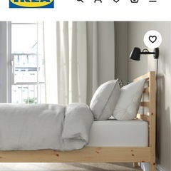 IKEA TARVA タルヴァ ベッドフレーム＋マットレスセット の画像