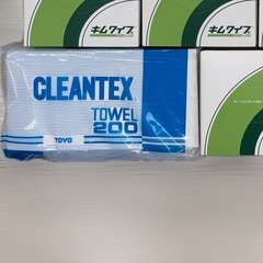 未開封 業務用 キムワイプ 科学用ワイパー 200枚入×9箱 ＋ TOYO クリーンテックス TOWEL 200 ×2パック 合計11個セット 実験室 工場 メンテナンス 掃除 清掃 拭き取り シート ペーパータオル 作業場 ストック 衛生用品の画像