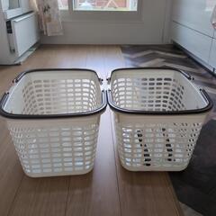 レジカゴ(洗濯カゴ)+袋止めクリップの画像