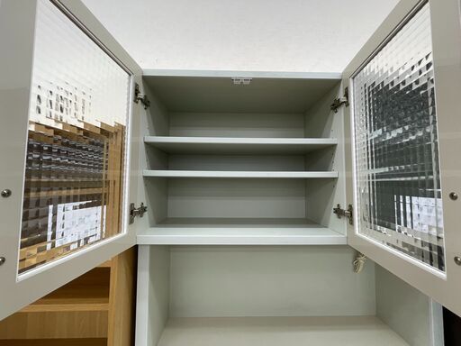 ☆ジモティ割あり☆ パモウナ 食器棚 ホワイト H200×D50×W90