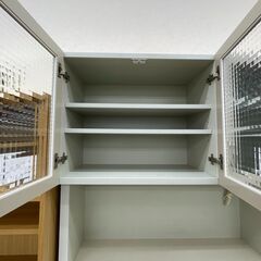 ☆リユースのサカイ幸手店☆ジモティ割あり☆ 食器棚 ベージュ W110 