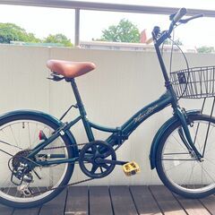 THREE STONE 折りたたみ自転車20インチ シマノ外装6段変速　引取専用の画像