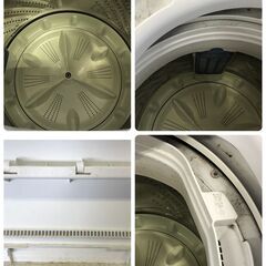 25K308 未清掃 動作品 現状品 Panasonic パナソニック 全自動洗濯機 6kg NA-F60B13 2020年製  中古 の画像