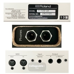 【美品】Roland 電子ピアノ F-120WH【無料配送可能】の画像