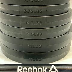 Reebok リーボック バーベル ウェイト セット プレート スチール バー RSWT16091 筋力 トレーニング 筋トレ フィットネス エクササイズの画像