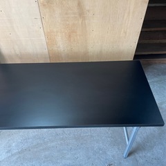 会議机 中古品 折り畳み机 長机黒 在庫2の画像