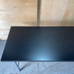 会議机 中古品 折り畳み机 長机黒 在庫2の画像
