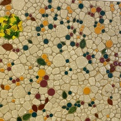 $ 昭和レトロ　当時物　タイル張りストーブ台の画像