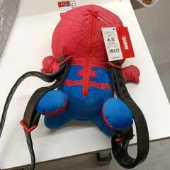 0808-156 ※ショルダーベルト劣化あり　スパイダーマンぬいぐるみ　バックパックの画像