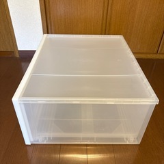 無印良品　収納ケース　ワイド　中の画像
