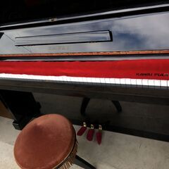 A4505　KAWAI　カワイ　アップライトピアノ　BL-51　K755191　ピアノ　3本ペダル　鍵盤楽器　現状品の画像