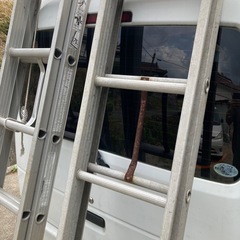 アルミ伸縮ハシゴ　2連7m  縮長4mの画像