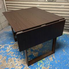 ニトリ 伸長式ダイニングテーブル 幅92-120x奥行75x高さ70cm 25H 北TO1の画像