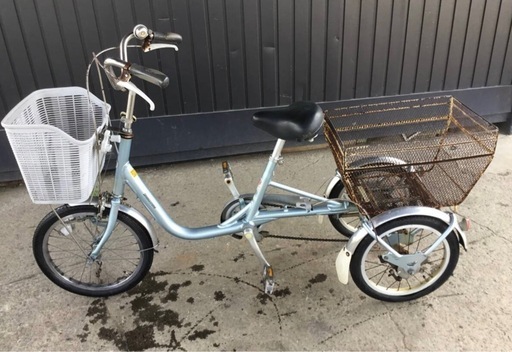 A-44 △ v 岐阜発/ ブリジストン/ WAGON/ 大人用三輪自転車/ スイングあり/ 変速なし/ 走行確認/ Rカゴサビあり/ 現状品/ R7.5/28 △