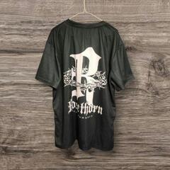 新品未使用☆メンズカジュアルクルーネックTシャツ、3Dローズスパイクプリント 2XLの画像