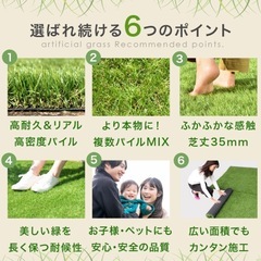 未使用未開封　タンスのゲン 人工芝2
×10m 芝丈35mmの画像