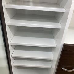 ★リユースのサカイ幸手店★ジモティ割あり★ ニトリ レンジ台 ブラウン W89×D40×H119 クリーニング済み SJ10057の画像