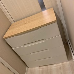 ４段　収納　チェスト　衣類　タンスの画像