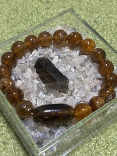 ネパール産トルマリンハニーカラーブレスレット