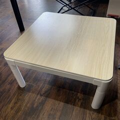 極美品 こたつテーブル こたつ 折脚カジュアル 正方形 75×75 コタツ 折れ足 折りたたみ 天板リバーシブルの画像