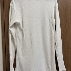 Lacoste ラコステ ワッフルクルーネックロングTshirt サイズM相当 日本製 ホワイト カットソーの画像