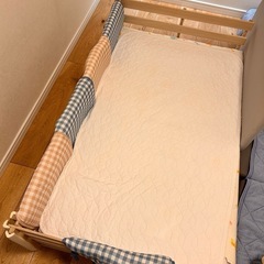 ベビーベッドあげます　手作り　添い寝　 の画像