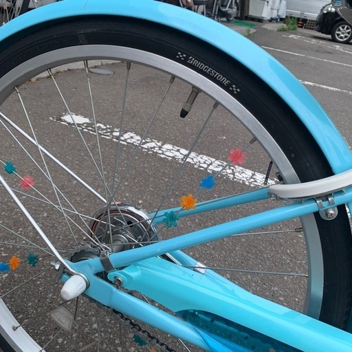 美原店 ブリヂストン エコパル 子供用 自転車 水色22インチ