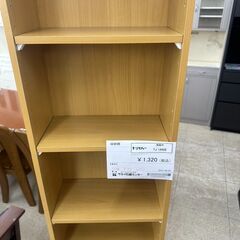 ★リユースのサカイ高崎店★TJ12458  収納棚 ライトブラウン H173×D17×W31 クリーニング済みの画像