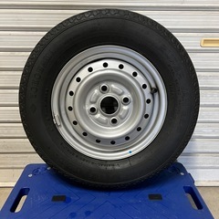 ホイール美品！軽トラより取り外し 145R126PRLT 貨物車向け 4本セット ゴムおまけ の画像