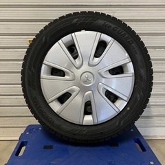 2022年溝深！三菱自動車 純正ホイール付きスタッドレスタイヤ4本セット 165/65R14 残溝8mm程度 の画像