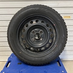 2022年溝深！三菱自動車 純正ホイール付きスタッドレスタイヤ4本セット 165/65R14 残溝8mm程度 の画像