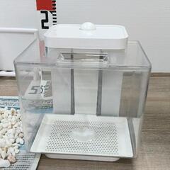 0808-071 水換え簡単プラスチック水槽　※石付きの画像