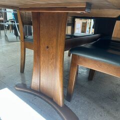 ★リユースのサカイ高崎店★TJ12464  4人掛けダイニングセット 茶 H68.5×D95×W180 クリーニング済みの画像