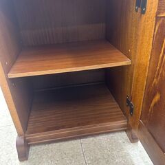 ★リユースのサカイ高崎店★TJ12465 カリモク 電話台 茶 H81.5×D27.5×W38.5 クリーニング済みの画像