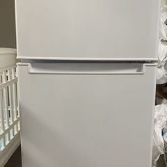 ORIGINAL BASIC｜オリジナルベーシック 冷蔵庫 ホワイト BR-85A-W [幅47.4cm /85L /2ドア /右開きタイプ /2021年] [冷凍室 25L]の画像