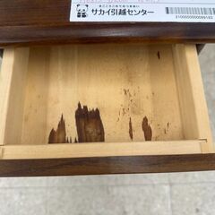 ★リユースのサカイ高崎店★TJ12466 カリモク 電話台 茶 H68.5×D26×W27.5 クリーニング済みの画像