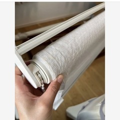 ニチベイロールカーテン　オフホワイト　ブラインド　の画像
