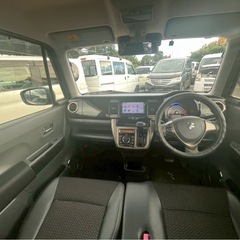【支払総額24.8万円】h28年式人気のツートーン ハスラー 車検付き 機関良好 内外装良好 レーダーブレーキサポートII S-eneチャージ フルセグTV BTオーディオETC 即日納車ok！の画像