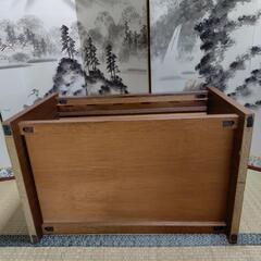 お取り引き中 レトロ  SANYO  ロゴ入り  収納棚　飾り棚　テレビ台　木目調の画像