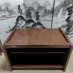 お取り引き中 レトロ  SANYO  ロゴ入り  収納棚　飾り棚　テレビ台　木目調の画像