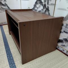 お取り引き中 レトロ  SANYO  ロゴ入り  収納棚　飾り棚　テレビ台　木目調の画像