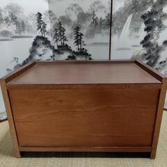 お取り引き中 レトロ  SANYO  ロゴ入り  収納棚　飾り棚　テレビ台　木目調の画像
