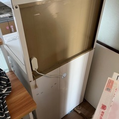 米びつ付きレンジ台の画像