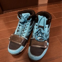 DRAGON BEARD ドラゴンベアード ハイカットスニーカー ブルー×ブラックの画像