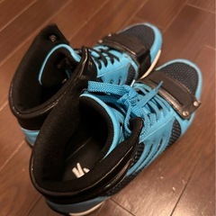 DRAGON BEARD ドラゴンベアード ハイカットスニーカー ブルー×ブラックの画像