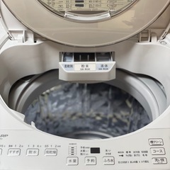 送料・設置込み可　洗濯機　9kg SHARP 2023年【分解クリーニング済み】の画像