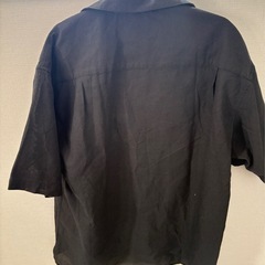 coenメンズ半袖シャツ黒の画像
